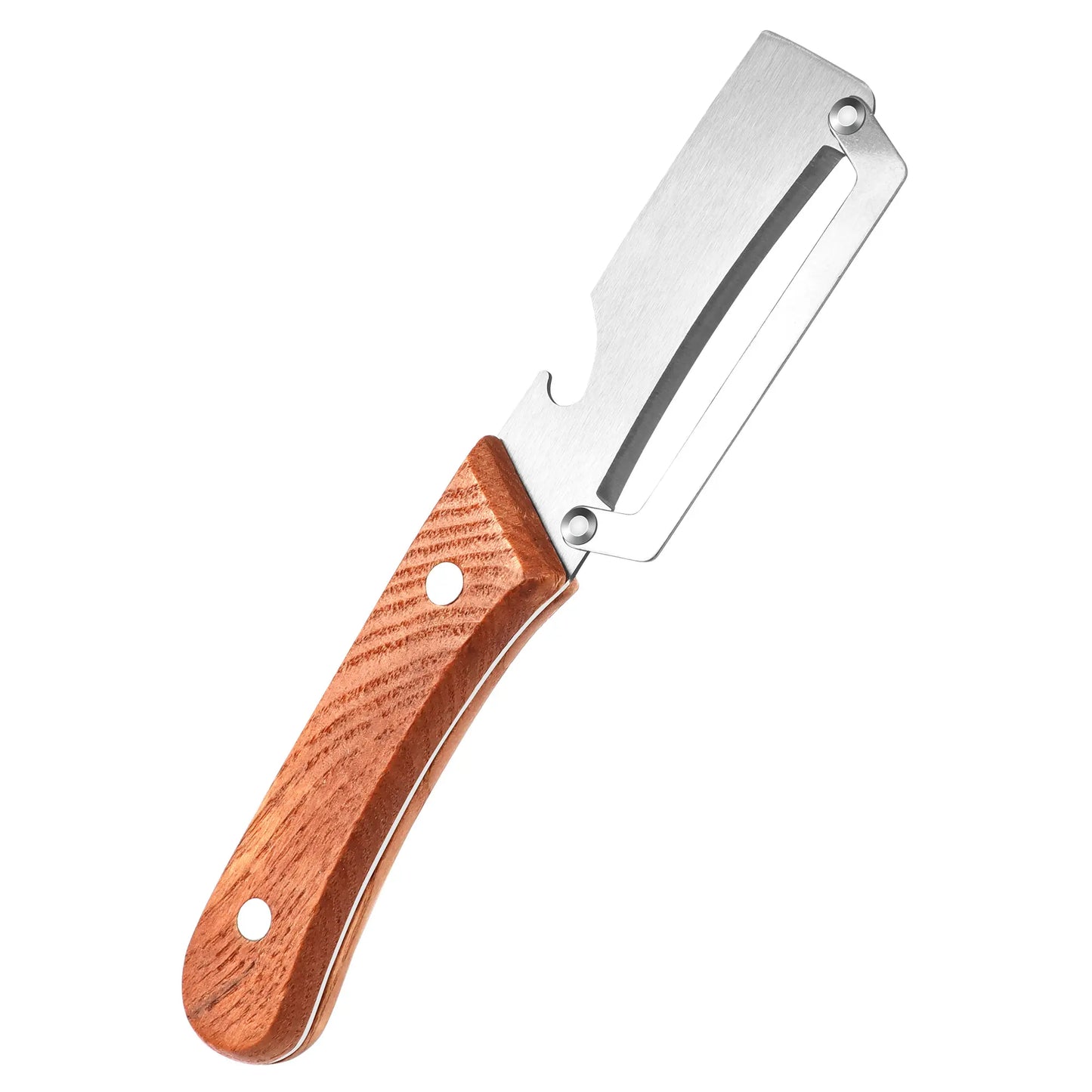 2-in-1 Stainless Steel Peeler & Shredder Set with Wooden Handle⭐⭐