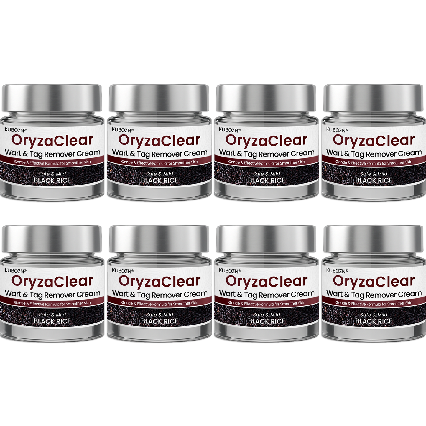 ⭐ KUBOZN® OryzaClear – Black Rice Power Cream for Skin Tags & Bumps · Gentle Plant-Based Softening Formula